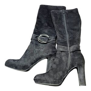 Black Suede Women's Boots